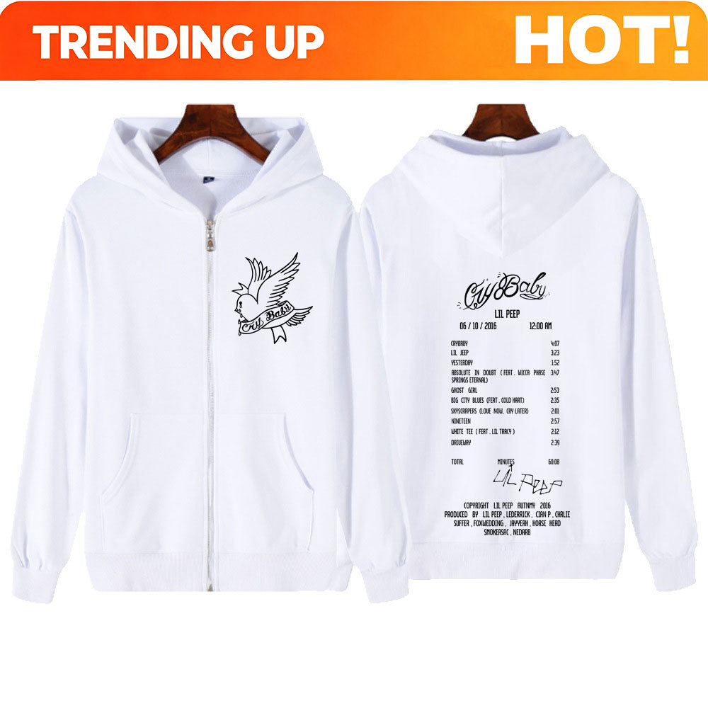 Men'S Fashion Videos - Hoodie Zipper Grafis Album Cry Baby