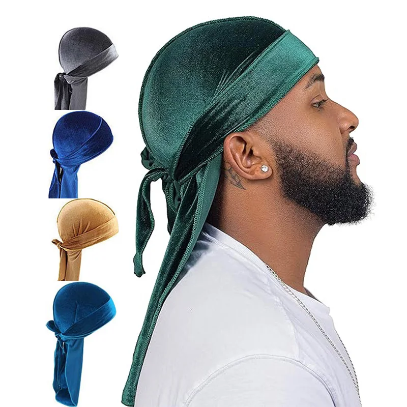 kkjoy Unisex Velvet Durags Ban - Men'S Fashion With Hat ulasan dan harga