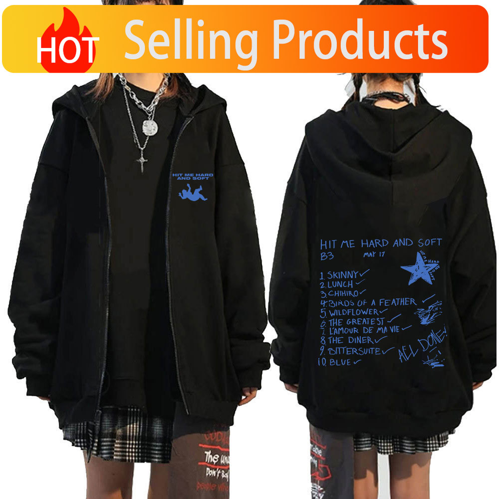 Hit Me Hard and Soft 2024 Tour - Mens Fashion Zip Up Hoodies ulasan dan harga