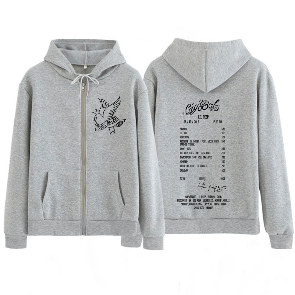 Hoodie Zipper Grafis Album Cry - Men'S Fashion Videos ulasan dan harga