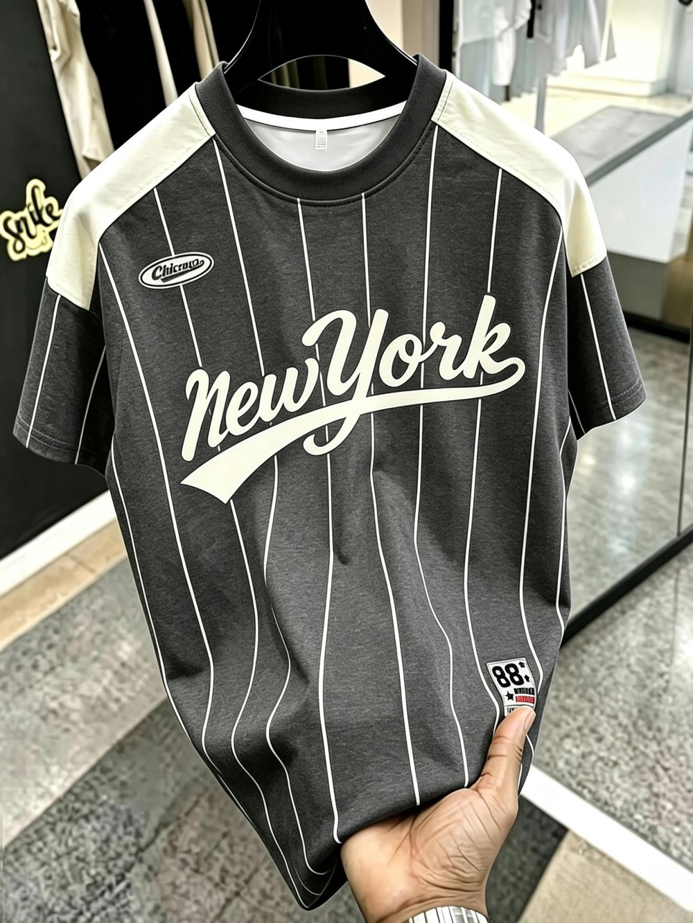Kaos oblong lengan pendek pria - Men'S Fashion New York ulasan dan harga