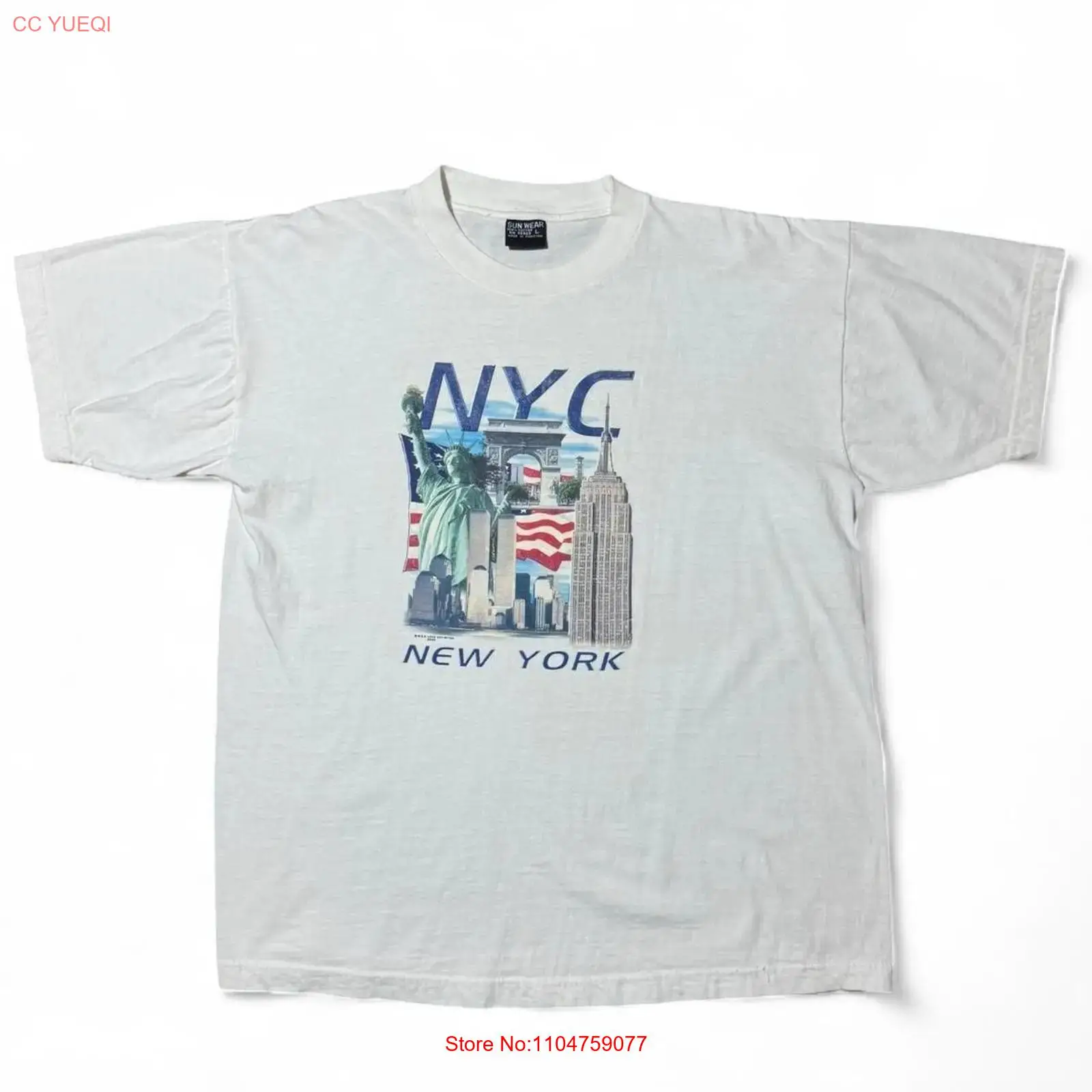 Kaos Vintage Y2K New York Souv - Men'S Fashion New York ulasan dan harga