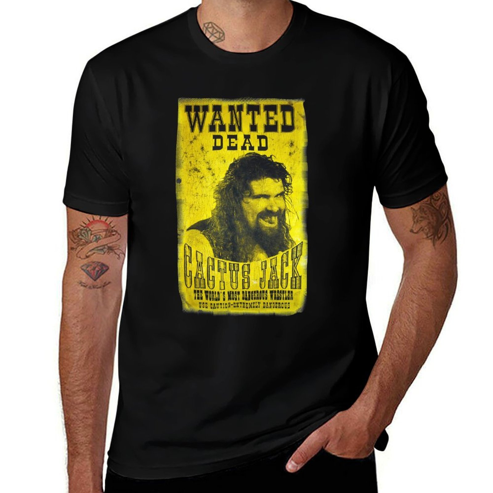 Kaos Katun Hitam Cactus Jack P - Poster Men Fashion ulasan dan harga